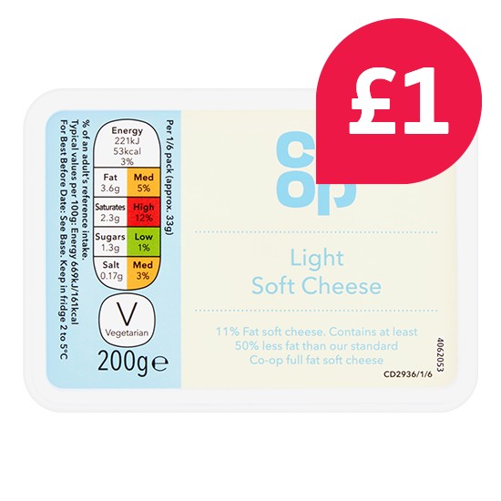Co-op Light Soft Cheese